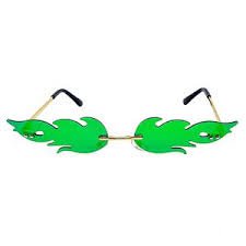green flames glasses - Google Search