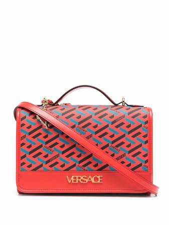Versace La Greca Signature Shoulder Bag - Farfetch