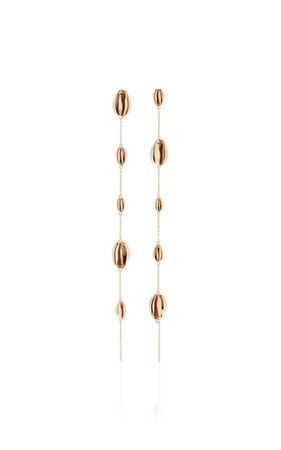 Myrna Seashell Brass Drop Earrings By Cult Gaia | Moda Operandi
