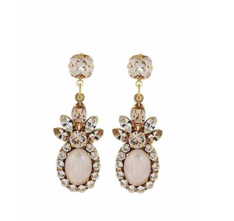 godly jewels earrings pink gold rosé