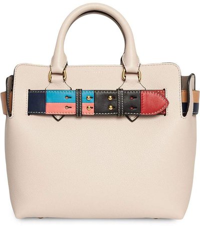 The Small Leather Colour Block Detail Belt Bag