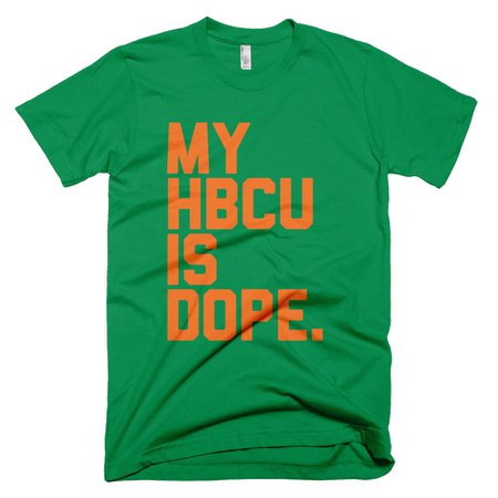 HBCU TSHIRT Orange and Green