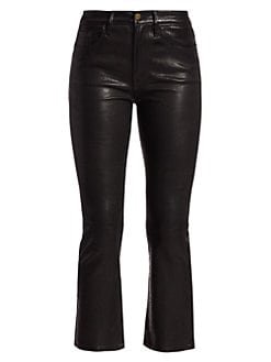 Frame Le Crop leather jeans