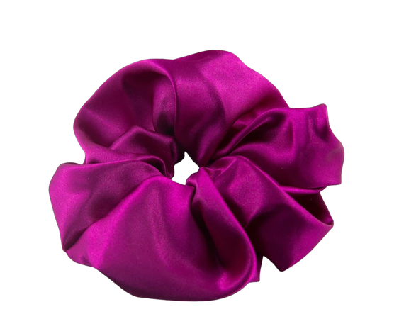 Fuschia Satin Scrunchie | Dark pink Scrunchie | Hair Accessories | maid of honour gift | Soft Satin Fabric | Bridesmaid | Easter gift