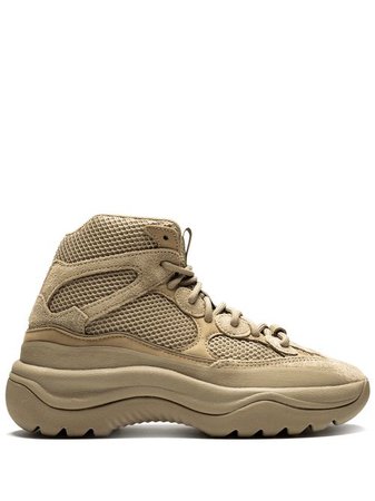 Shop green adidas YEEZY Yeezy Desert Boot "Rock" with Express Delivery - Farfetch
