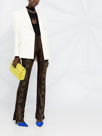 Versace snakeskin-print Trousers - Farfetch