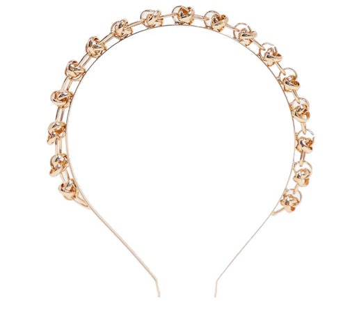 ASOS design knot headband gold