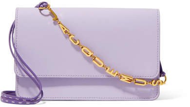 Le Riviera Leather Shoulder Bag - Lilac