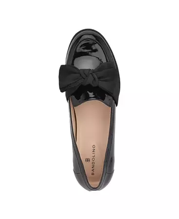 Bandolino Women's Lindio Bow Detail Block Heel Slip On Loafers - Macy's
