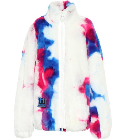OFF-WHITE Printed faux fur jacket