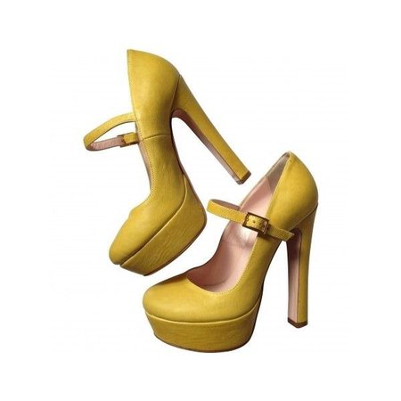 Yellow Valentino Heels