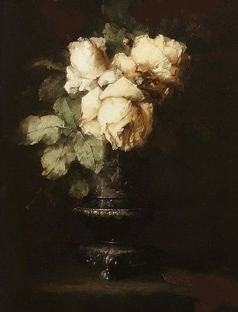 vintage flower painting