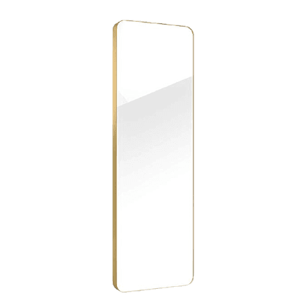 Upland Oaks Large Full Length Body Mirror for Floor & Wall in Bedroom - Metal Frame - Big & Tall Long Mirror for Leaning - Full Length Wall Mirror Size 65" x 21" (Gold, Slim Lip)