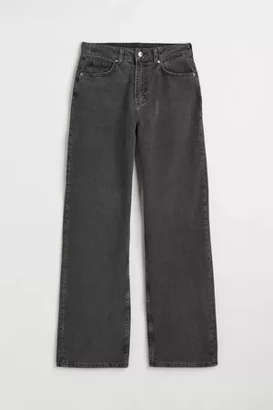 90s Baggy High Jeans - Dark gray - Ladies | H&M US