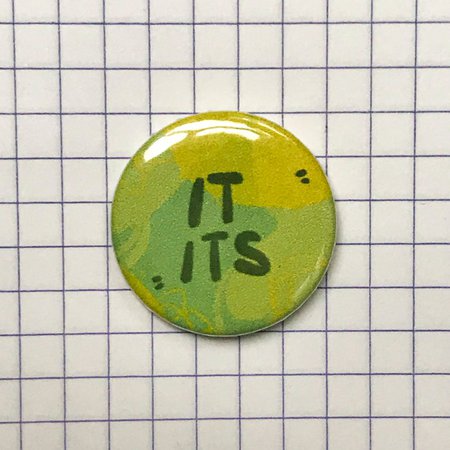 It / its pronoun pin button | Etsy