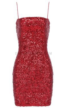 Sequin Mini Dress Red - Luxe Party Dresses and Celebrity Inspired Dresses
