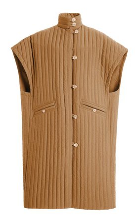 Peyton Oversized Quilted Nylon Vest By Deveaux | Moda Operandi