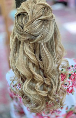 Best Half Up Half Down Hairstyles For Everyday To Special Occasion 1 - Fab Mood | Wedding Colours, Wedding Themes, Wedding colour palettes