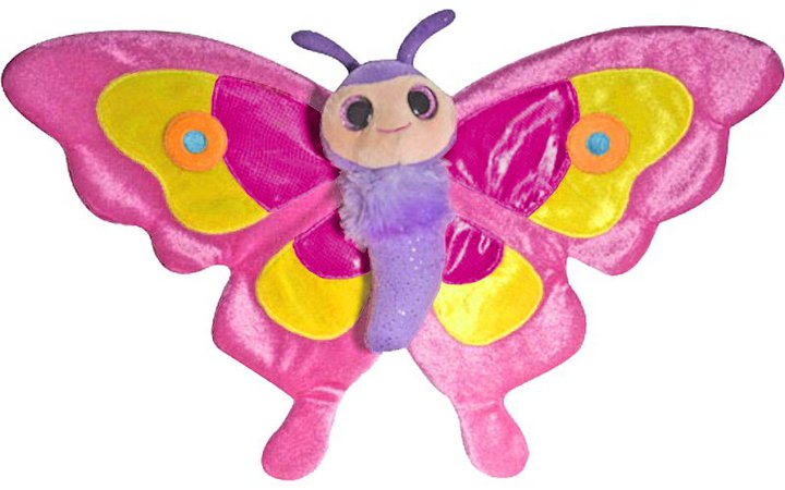 wild republic sassy pink butterfly