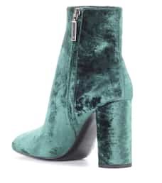 Loulou 95 Velvet Ankle Boots - Saint Laurent | mytheresa