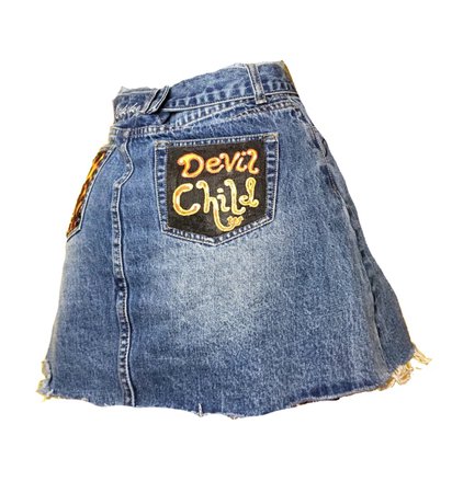 devil child mini skirt