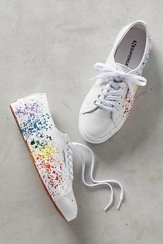Paint Splattered Tennis Shoes - Pinterest