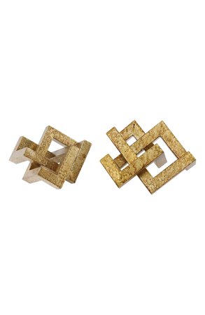 Uttermost Ayan Set of 2 Geometric Decorations | Nordstrom
