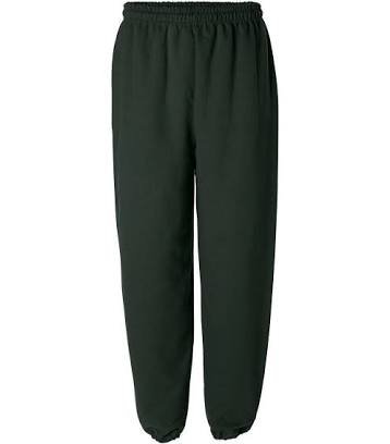 forest green baggy sweatpants