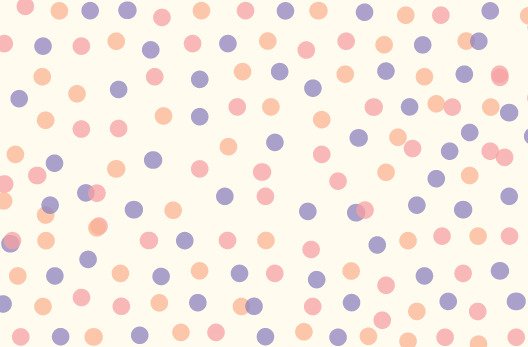 Triple Scoop Polka Dot Background/Divider