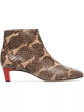 Atp Atelier Clusia 45 Snake Embossed Boots - Farfetch