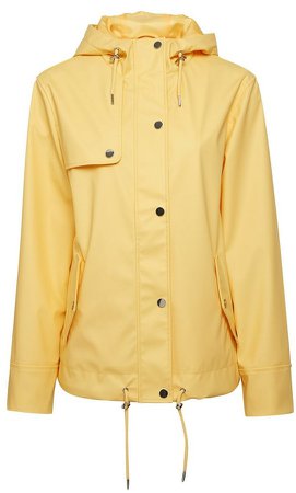 Yellow Short Raincoat