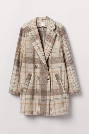 Double-breasted Coat - Beige