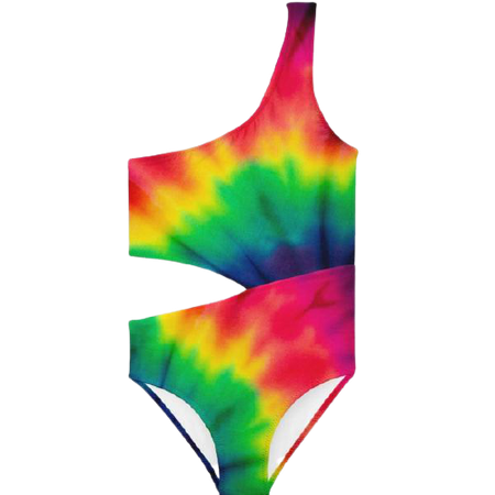 Stella Cove Colorburst Side Cut Out Swimsuit