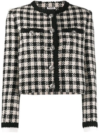 Miu Miu Checked Tweed Jacket Ss20 | Farfetch.com