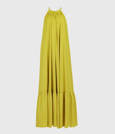ALLSAINTS UK: Womens Roma Dress (chartreuse_yellow)