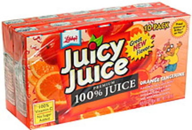 Juicy Juice Orange Tangerine Juice - 10 ea, Nutrition Information | Innit