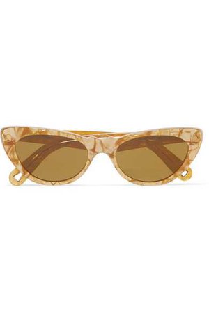 Lucy Folk | Slice of Heaven cat-eye acetate sunglasses | NET-A-PORTER.COM