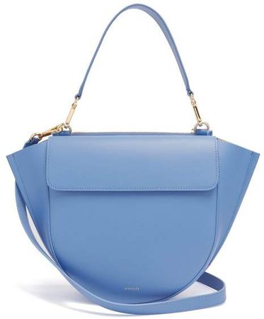 Hortensia Medium Leather Shoulder Bag - Womens - Blue