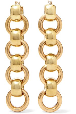 Laura Lombardi | Lita gold-tone earrings | NET-A-PORTER.COM