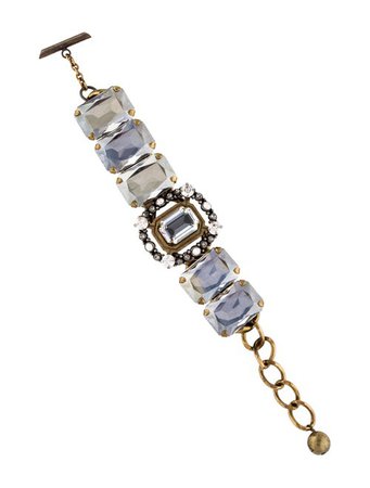 Lanvin Crystal Chain Bracelet - Bracelets - LAN76931 | The RealReal