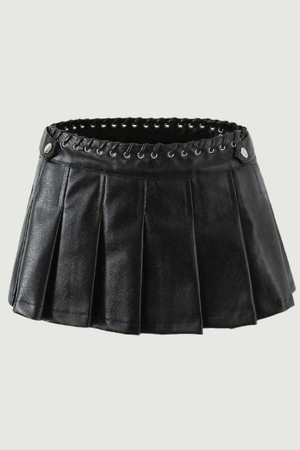 https://www.pinterest.com/pin/447686019222546518/ leather black skirt