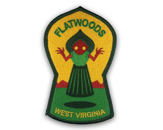 Flatwoods, West Virginia Travel Patch (Flatwoods Monster, Braxton County) [CowboyYeehaww]