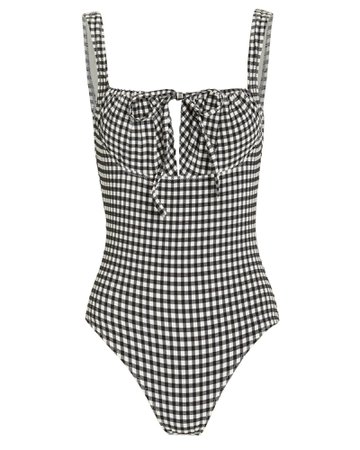 Ellery Gingham One-Piece Swimsuit