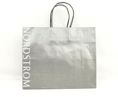 Nordstrom Small Shopping Gift Bags Paper Silver Gray 10" x 8" x 3.75" Pre-Owned #Nordstrom #AnyOccasion