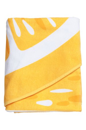 Round beach towel - Yellow/Citrus - Home All | H&M GB