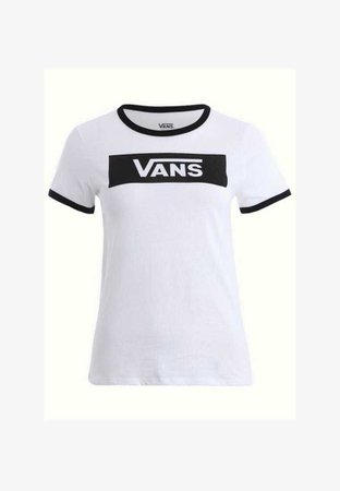 Vans OPEN ROAD - T-shirt imprimé - white/black - ZALANDO.FR