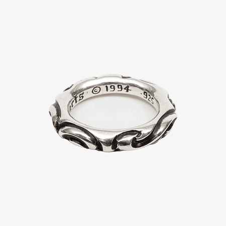 CHROME HEARTS  SCROLL BAND RING