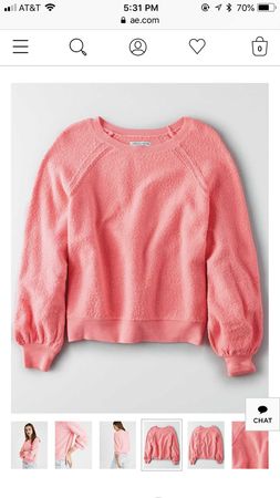 AE pink pullover