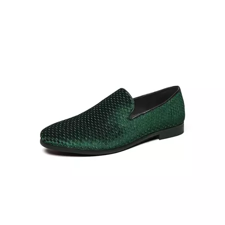 Gomelly Mens Flats Slip On Boat Shoes Comfort Loafers Casual Dress Shoe Office Party Driving Loafer Green 5.5 - Walmart.com