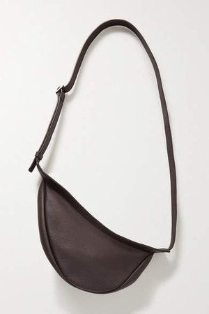 Slouchy Banana Small Textured-leather Shoulder Bag - Merlot
